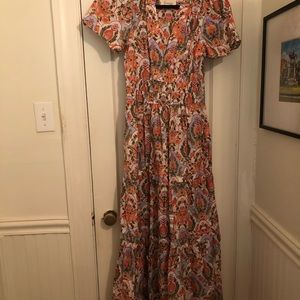Anthropologie Somerset Maxi in Yellow Motif